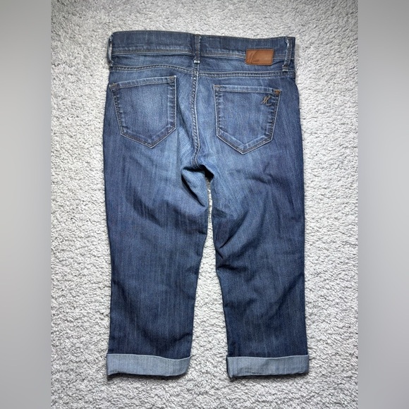 Mavi Jeans Womens 28 Molly Capri Mid Rise Cuffed Pedal Pushers Stretch Denim - Picture 4 of 4